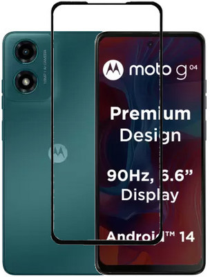 AARERED Edge To Edge Tempered Glass for MOTOROLA G04, MOTO G04, Moto G04, Motorola G04, Motorola moto G04(Pack of 1)