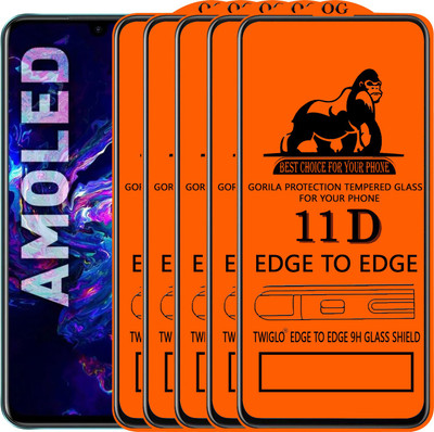TWIGLO Edge To Edge Tempered Glass for INFINIX NOTE 11(Pack of 5)