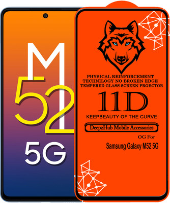 CRodible Edge To Edge Tempered Glass for Samsung Galaxy M52 5G(Pack of 1)