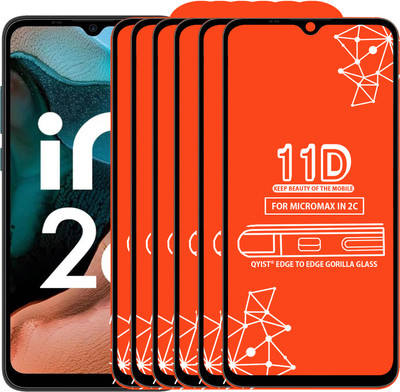 Qyist Edge To Edge Tempered Glass for MICROMAX IN 2C(Pack of 6)
