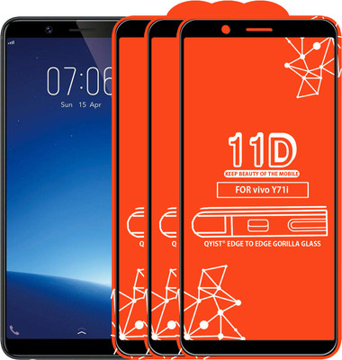 Qyist Edge To Edge Tempered Glass for Vivo Y71I(Pack of 3)