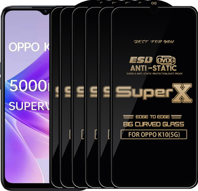 MGito Edge To Edge Tempered Glass for OPPO K10(5G)(Pack of 6)