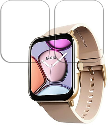 SOMTONE Edge To Edge Tempered Glass for boAt Wave Ultima Max 1.9 inch SMARTWATCH SCREEN GUARD(Pack of 2)