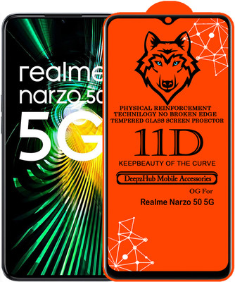 CRodible Edge To Edge Tempered Glass for Realme Narzo 50 5G(Pack of 1)