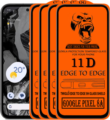 TWIGLO Edge To Edge Tempered Glass for GOOGLE PIXEL 8A(Pack of 4)