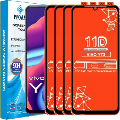 PFOAM Edge To Edge Tempered Glass for VIVO Y73(Pack of 4)