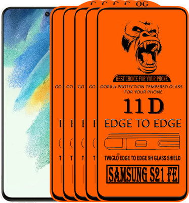 TWIGLO Edge To Edge Tempered Glass for SAMSUNG S21 FE(Pack of 5)