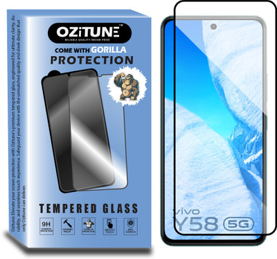 OZitune Edge To Edge Tempered Glass for vivo Y58 5G, Screen Protector(Pack of 1)