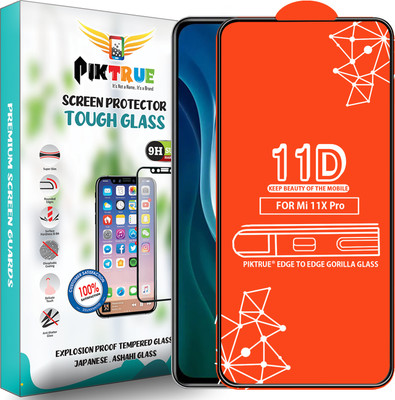 PikTrue Edge To Edge Tempered Glass for Mi 11X Pro 5G(Pack of 1)