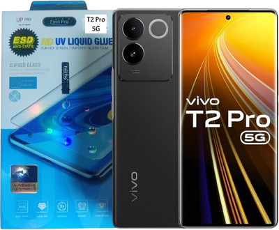 AccessoriesMan Edge To Edge Tempered Glass for Vivo T2 Pro 5G(Pack of 1)