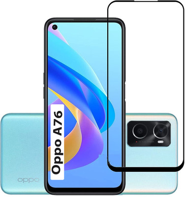iCopertina Edge To Edge Tempered Glass for Oppo A76(Pack of 1)