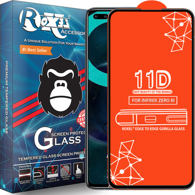 Roxel Edge To Edge Tempered Glass for Infinix Zero 8I(Pack of 1)