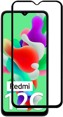 SuperX Edge To Edge Tempered Glass for Redmi 12C(Pack of 1)