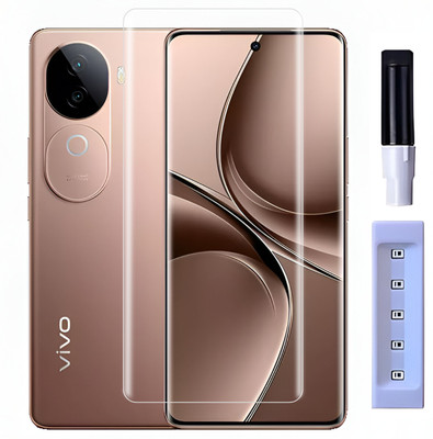 YOUTH MOBI Edge To Edge Tempered Glass for Vivo V40e 5G, vIvo v40e 5g uv(Pack of 1)