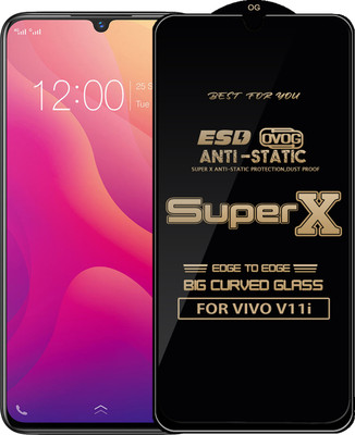 Qyist Edge To Edge Tempered Glass for VIVO V11i(Pack of 1)