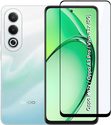 Gorilaa OG Edge To Edge Tempered Glass for Tempered Glass for Oppo K12x / Oppo A3 Pro/Vivo T3x (5G) | Screen Protector Full HD Quality Tempered Glass Anti-Scratch Edge to Edge Coverage with Easy Installation Kit (Black)(Pack of 1)