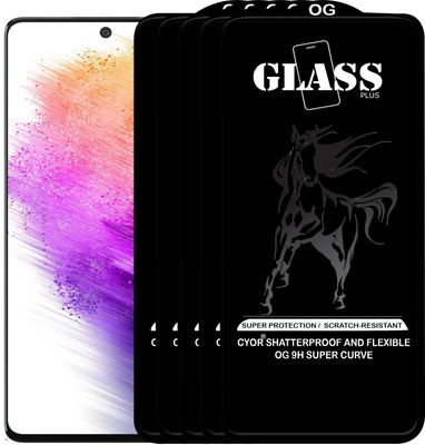 CYOR Edge To Edge Tempered Glass for SAMSUNG A73 5G(Pack of 5)