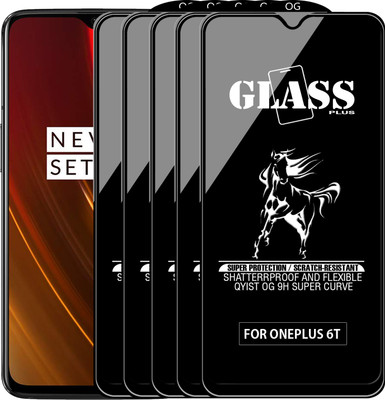 Qyist Edge To Edge Tempered Glass for OnePlus 6T(Pack of 5)