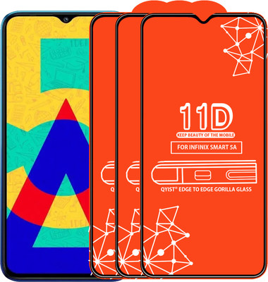 Qyist Edge To Edge Tempered Glass for Infinix Smart 5A(Pack of 3)
