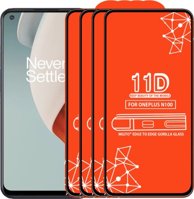 MGito Edge To Edge Tempered Glass for Oneplus N100(Pack of 4)