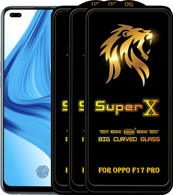 PFOAM Edge To Edge Tempered Glass for OPPO F17 PRO(Pack of 3)