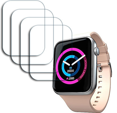 ARBAN Edge To Edge Tempered Glass for Fire-Boltt Ring Bluetooth Calling Smartwatch with SpO2 & 1.7 inch SMARTWATCH SCREEN GUARD(Pack of 4)