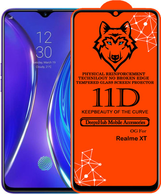 DeepzHub Edge To Edge Tempered Glass for Realme XT(Pack of 1)