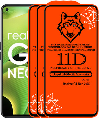 DeepzHub Edge To Edge Tempered Glass for Realme GT Neo 2 5G(Pack of 3)