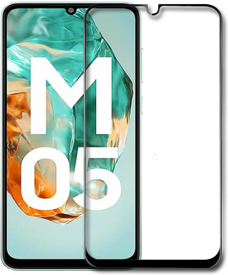 NKCASE Edge To Edge Tempered Glass for Samsung Galaxy M05(Pack of 1)