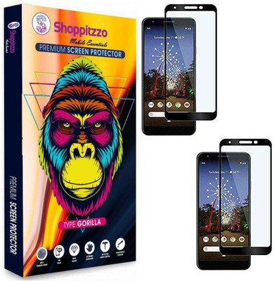 Shoppitzzo Edge To Edge Tempered Glass for Google Pixel 3A XL (6 Inch)(Pack of 2)