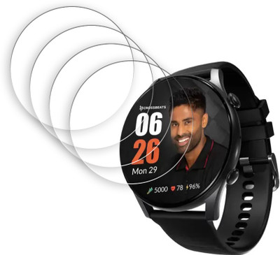 SOMTONE Edge To Edge Tempered Glass for CrossBeats Orbit Apex smartwatch SMARTWATCH SCREEN GUARD(Pack of 4)