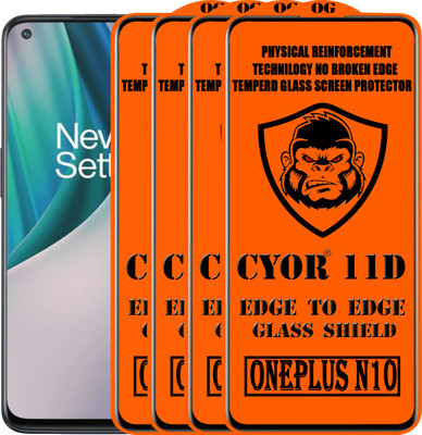 CYOR Edge To Edge Tempered Glass for ONEPLUS N10(Pack of 4)