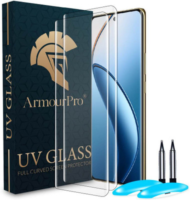 ArmourPro Edge To Edge Tempered Glass for Realme 12 Pro Plus 5G, Realme 12 Pro 5G, Realme 12 Pro, Realme 12 Pro Plus, UV Curved Screen Protector with Easy Installation Kit(Pack of 2)