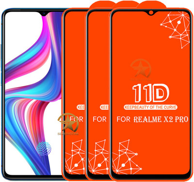 HQ Protection Edge To Edge Tempered Glass for Realme X2 Pro(Pack of 3)
