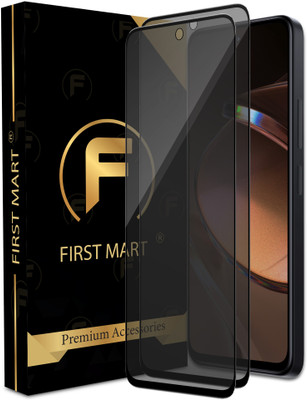 FIRST MART Edge To Edge Tempered Glass for Redmi 12 5G, Redmi 12 4G, Redmi 12, Poco M6 Pro 5G, Privacy Anti Spy Glass(Pack of 2)
