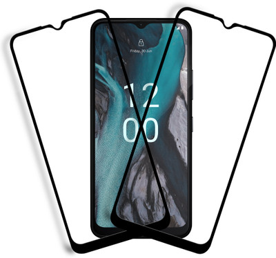Knotyy Edge To Edge Tempered Glass for Nokia C22(Pack of 2)
