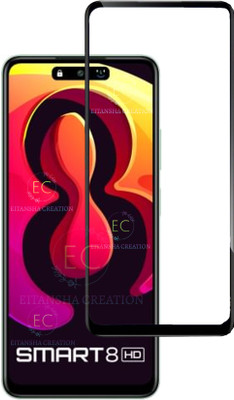 EITANSHA CREATION Edge To Edge Tempered Glass for Infinix Smart 8 HD(Pack of 1)