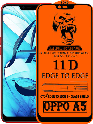 CYOR Edge To Edge Tempered Glass for OPPO A5(Pack of 1)