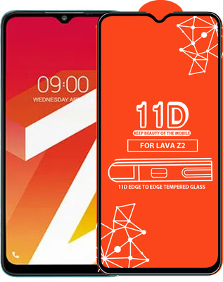 Qyist Edge To Edge Tempered Glass for Lava Z2(Pack of 1)