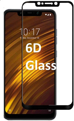HIE POWER Edge To Edge Tempered Glass for Poco F1-dge to Edge Coverage Screen Guard with Easy Installation Kit-Screen Protector and Installation Kit(Pack of 1)