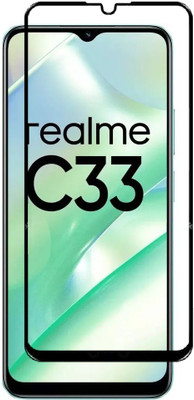 Caseline Edge To Edge Tempered Glass for realme c33 ,Realme c33 ,Realme C33(Pack of 1)