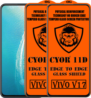 CYOR Edge To Edge Tempered Glass for VIVO V17(Pack of 2)
