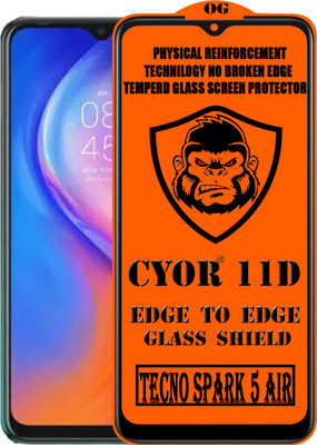 CYOR Edge To Edge Tempered Glass for TECNO SPARK 5 AIR(Pack of 1)