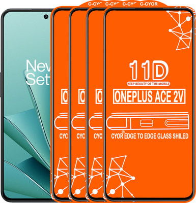CYOR Edge To Edge Tempered Glass for ONEPLUS ACE 2V(Pack of 4)