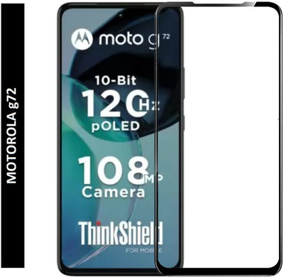 DSCASE Edge To Edge Tempered Glass for MOTOROLA G72, MOTOROLA G72 5G, MOTOROLA Moto G72, MOTOROLA Moto G72 5G, MOTOROLA g72(Pack of 1)