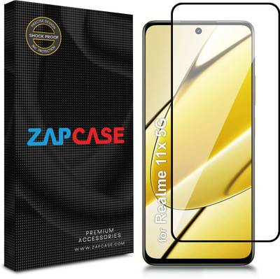 Zapcase Edge To Edge Tempered Glass for Realme 11x 5G(Pack of 1)