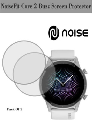 RapTag Edge To Edge Tempered Glass for nii NoiseFit Core 2 Buzz Smartwatch [Clear](Pack of 2)