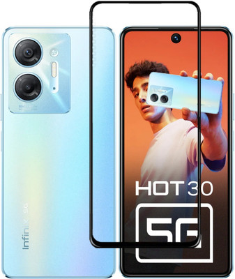 Caseline Edge To Edge Tempered Glass for Infinix HOT 30 5G(Pack of 1)