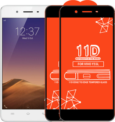 Roxel Edge To Edge Tempered Glass for VIVO Y55L(Pack of 2)