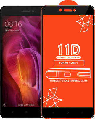 Roxel Edge To Edge Tempered Glass for Mi Redmi Note 4(Pack of 1)